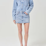 V-Waist Mini Skirt in Force