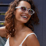 ASTOR in Gingham over Crystal Mirrored