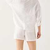 Mer-Sea Billie Linen Short White