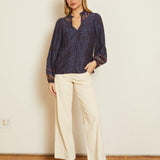 Caballero Solange Indigo Batik Top