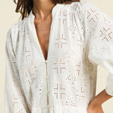 White Hankerchief Eyelet Celeste Dress