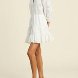 White Hankerchief Eyelet Celeste Dress