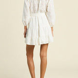 White Hankerchief Eyelet Celeste Dress