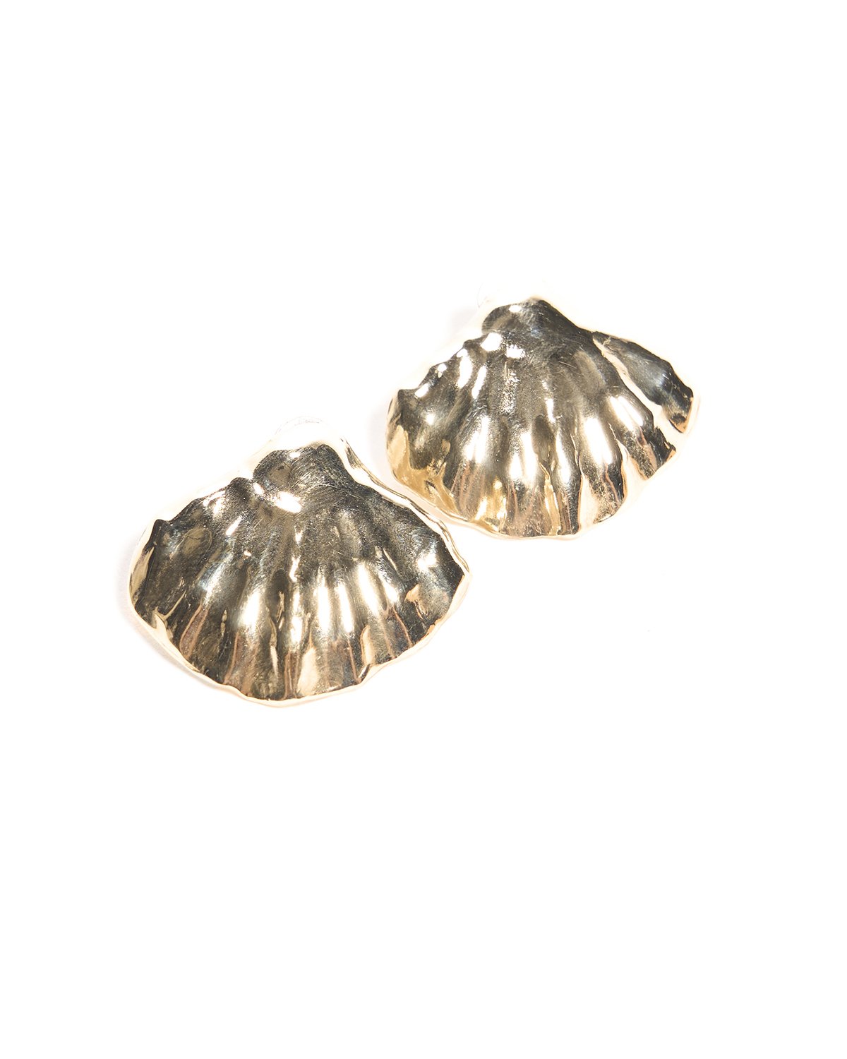 Concha Earrings Brass