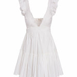 LoveShackFancy Poplar Dress White