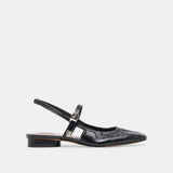 Rianne Shoe Midnight Crinkle Patent Black Leather