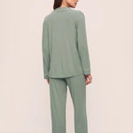 Gisele Long Pj Set Eucalyptus/Ivory