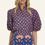 Edie Top Sapphire Feather