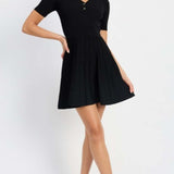 Parker Mini Tennis Dress Black