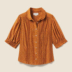Birds of Paradis Gemma Blouse Pecan Ditsy