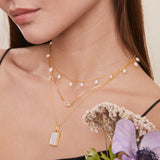 Marleigh Pearl Necklace Gold