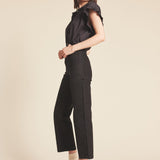 Birds Of Paradis Marianne B Ruffle Top Black