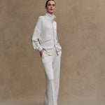 Garcia Zip-Through Sweat Ivory Marl