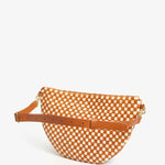 Le Grande Fanny Pack Natural and Cream Woven Checker