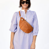 Le Grande Fanny Natural Woven Checker