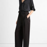 Satin Wide Leg Black