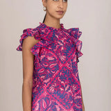 Banjanan Klara Top Fuchsia