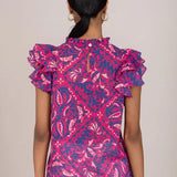 Banjanan Klara Top Fuchsia