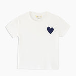 Kerri Rosenthal Suke Contrast Heart Tee White