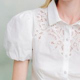 Short Sleeve Callum Top White