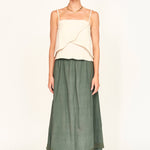 Verona Skirt in Verde Fossil