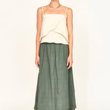Verona Skirt in Verde Fossil