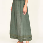 Verona Skirt in Verde Fossil