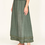 Verona Skirt in Verde Fossil
