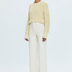 Lana High Rise Ultra Wide Jean Ecru