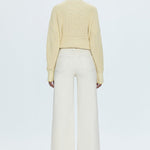 Lana High Rise Ultra Wide Jean Ecru