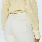 Lana High Rise Ultra Wide Jean Ecru