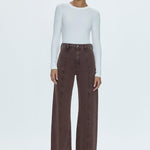 Penny High Rise 32" Wide Leg Dark Roast