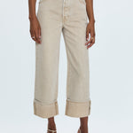 Ryder Straight Cuff in Oat