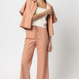 Lilla P Canvas Drawstring Pant Canyon