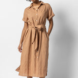 Lilla P Belted Shirt Dress Beachwood