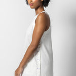 Lilla P Side Button Canvas Dress