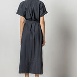 Lilla P Maxi Button Down Dress Black