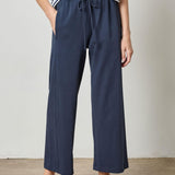 Seamed Wide Leg Pant Deep Navy