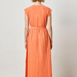 Saddle Sleeve Maxi Dress Tangerine