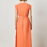 Saddle Sleeve Maxi Dress Tangerine