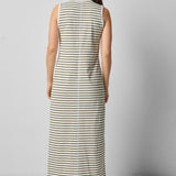 Henley Maxi Dress Kelp Green