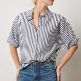 Dolman Sleeve Button Down Shirt