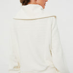 Vine Half Zip Ivory