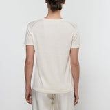 Silk Knit Perfect Tee Ecru