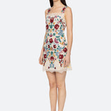 Katharine Embroidery Mini Dress Multi
