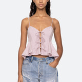 Emmet Poplin Tank Top Lilac
