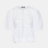 Paula Tie Top White
