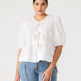 Paula Tie Top White