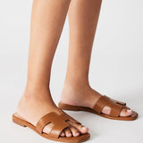 Hadyn Cognac Leather Sandal