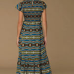 Elizabeth James Lila Dress Ikat Stripe